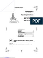 KX-TG1100CX KX-TG1102CX: Operating Instructions