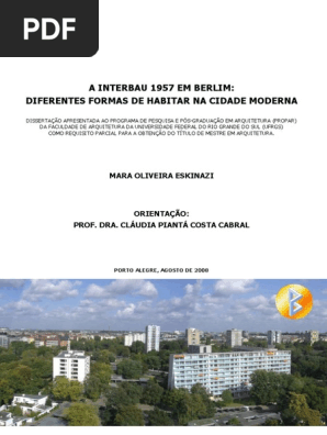 PDF) A Interbau 1957 em Berlim: diferentes formas de habitar na cidade  moderna