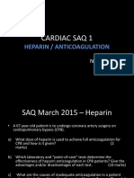 Cardiac Saq 1: Heparin / Anticoagulation