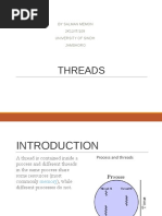 Threads: by Salman Memon 2K12/IT/109 University of Sindh Jamshoro