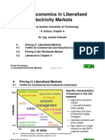 Power Economics in Liberalised Electricity Markets