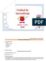 Unidad de Aprend., Sesiones - 1 Semana - 3 Años