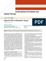 Orthodontics: Interdisciplinary Periodontal and Implant Therapy