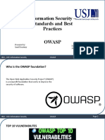 Information Security - Standards and Best Practices Owasp