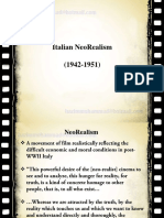 Italian NeoRealism Film Movement 1942-1951