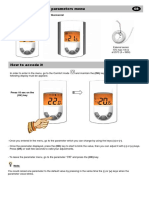 Advanced Installer's Parameters Menu: UFH Range "RF" or "Wired" LCD Thermostat