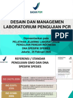 Desain Dan Management Laboratorium Pengujian PCR 2020