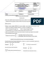 Adición y Sustracción de Fracciones