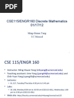 CSE115/ENGR160 Discrete Mathematics 01/17/12: Ming-Hsuan Yang UC Merced