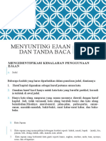 Menyunting Ejaan Dan Tanda Baca