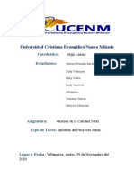 Informe de Proyecto de Calidad Total