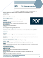 Physics P12 Glossary