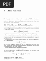 E Airy Function: E.I Definition and Differential Equation