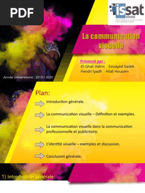 Presentation Sur La Communication Visuelle Pdf Communication Non Verbale La Communication