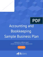 Accounting and Bookkeeping Sample Business Plan: Looking For A Different Plan? View Plans