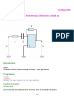 ELECTRONIQUE Simulation Derivateur