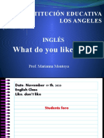 Institución Educativa Los Angeles: What Do You Like To Eat