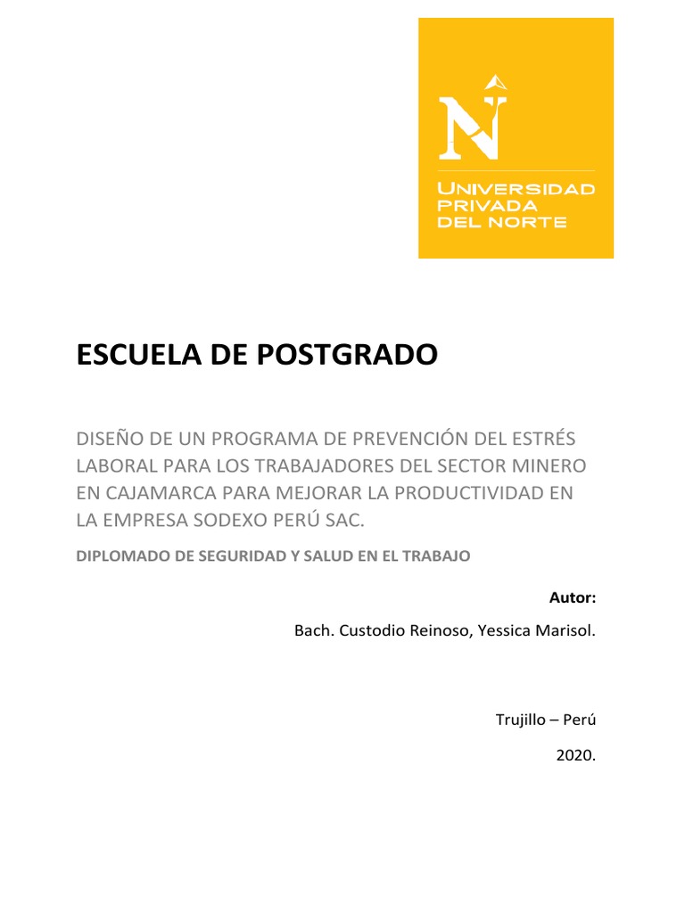 Diseño de Un Programa de Prevención Del Estrés Laboral para | PDF ...