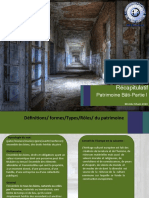 Patrimoine Définitions/ formes/Types/Rôles/ Du Patrimoine