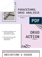 Paracetamol Drug Analysis: By: Dahlia Dominique Acosta