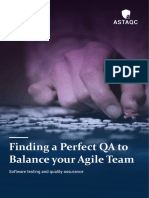 Finding A Perfect QA To Balance Your Agile Team: Software Testing and Quality Assurance