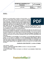 Devoir de Contrôle N°1 - Français - 7ème (2010-2011) Mme Fersi Radhia