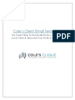 Coles Client Email Templates PDF