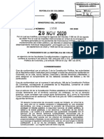 Decreto Número 1550 Del 28 de Noviembre Del 2020