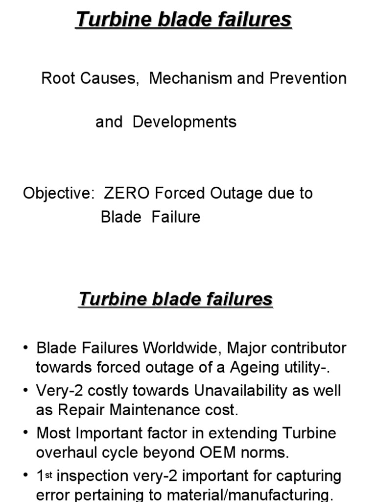 Turbine Blade Failure Analysis and Prevention | PDF | Turbine | Blade