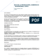 Código Orgánico de La Producción, Comercio e Inversiones, Copci