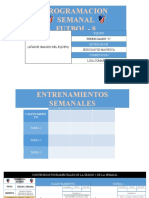 PROGRAMACION SESION MIERCOLES