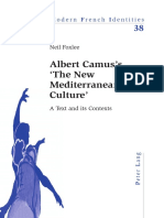 Foxlee, Neil - Albert Camus's - The New Mediterranean Culture - A Text and Its Contexts PDF