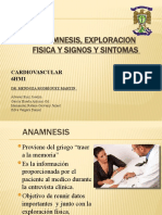 ANAMNESIS, EXPLORACION FISICA Y SIGNOS Y SINTOMAS