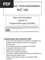 Petroleum Instrumentation NGT 160: Basics Instrumentation Programmable Logic Controllers