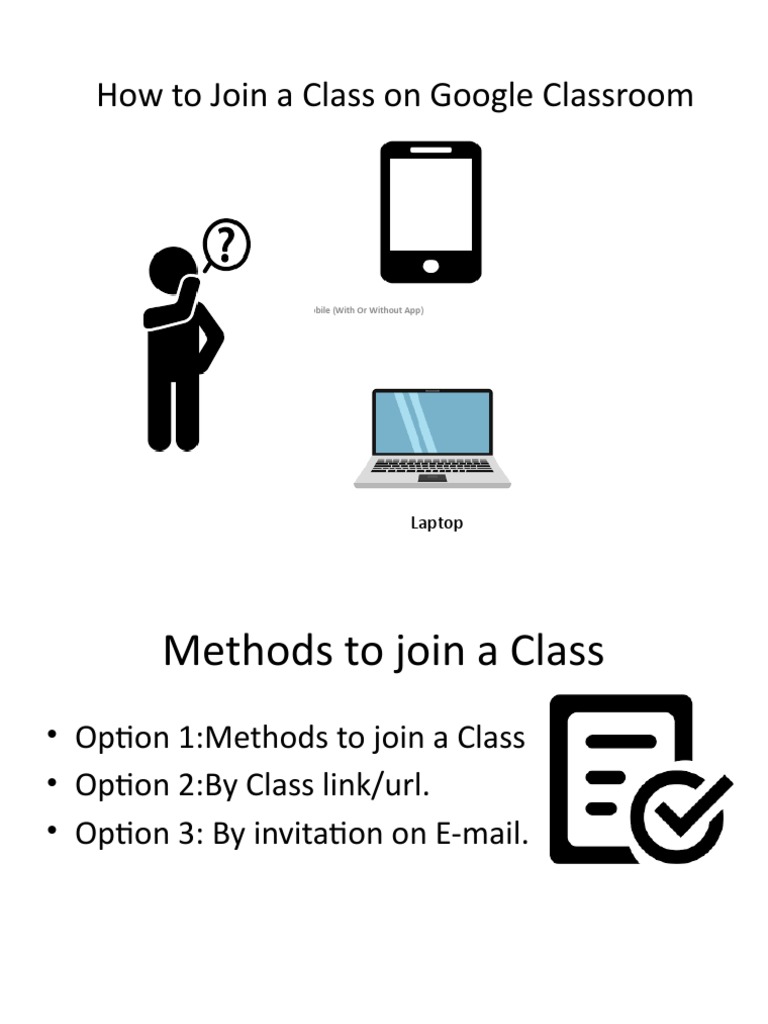How To Join A Class On Google Classroom | PDF | Human–Computer ...