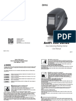 Antfi X60 Series: Auto-Darkening Welding Helmet User Manual