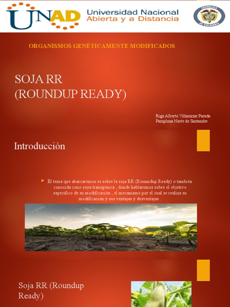 Soja RR | PDF | Organismo genéticamente modificado | Ciencias de la vida