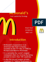 Mcdonald'S: Cost Leadership Strategy