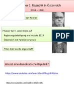 Die Zeit Der 1. Republik in Österreich Die Zeit Der 1. Republik in Österreich