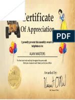 Certificate Award