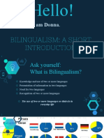 Bilingualism: A Short Introduction 