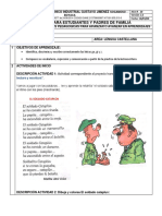 Planificación de actividades para mejorar aprendizajes en lengua castellana