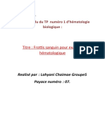 Compte Rendu Du TP Numéro 1 D'hematoliogie Biologique