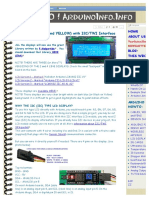 Arduino-Info - LCD-Blue-I2C