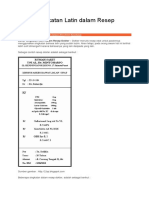 Daftar Singkatan Latin Dalam Resep Dokter