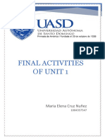 FINAL ACTIVITIES OF UNIT 1 - Maria Elena Cruz