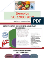 Ejemplos ISO 22000 2018  V.2020