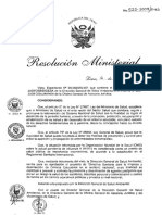 7.8.09. RM525-2009.pdf DIRECTIVA DESINFECCIÓN CENTROS EDUCATIVOS PDF
