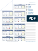 Calendario 2022 Una Pagina PDF