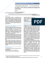 Sample Size Calculation Guide - Part 2: How To Calculate The Sample Size For An Independent Cohort Study